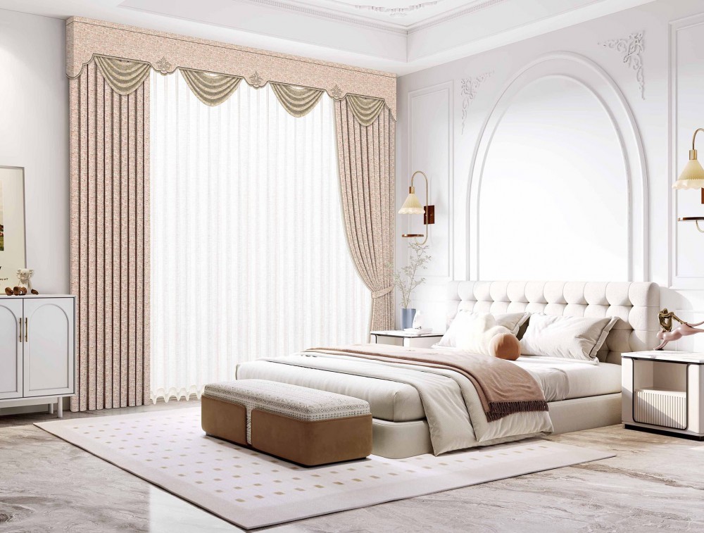 JINCHAN 10A Antibacterial Class A Curtains - Peaceful Thoughts Linen Chenille